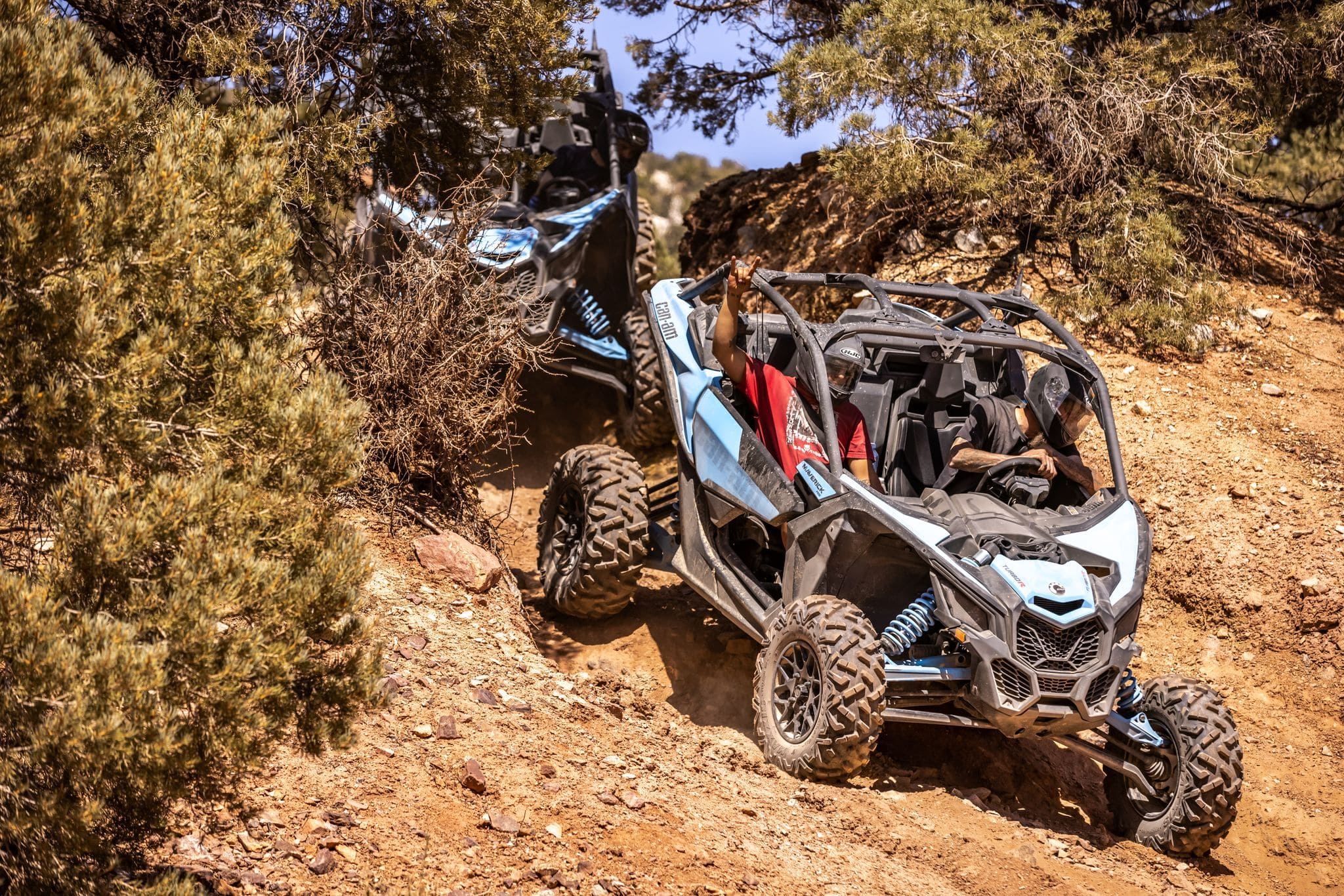 guests enjoying the trail